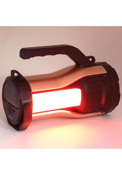 Panther Pt-8896 Usb Şarjlı Solar El Feneri Krem