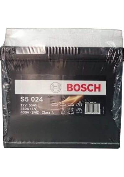 0092s50240 - S5 55 Ah Yüksek Dar Ters - 460m. Akım A En / 55ah - Bosch