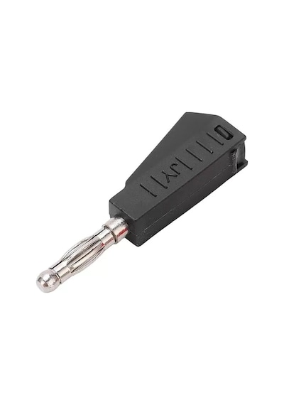 Hubrendy Sh Powermaster Ic-238d 4mm Banana Jack Üçgen Konnektör Siyah