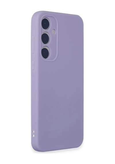 Samsung Galaxy A55 5g Kılıf First Silikon - Lila Altın