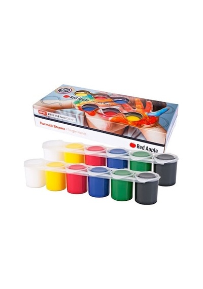 Red Apple Parmak Boyası Sıralı 12 Renk 12x25 ML Rp-12