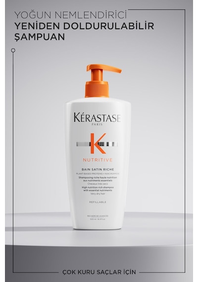 Kerastase Nutritive Bain Satin Riche Yoğun Nemlendirici Şampuan 500 Ml Kuru