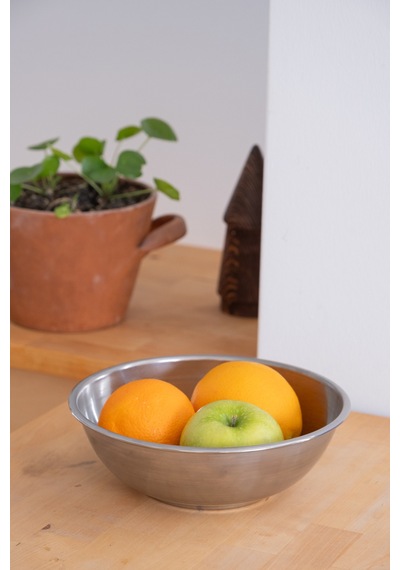 Metal 22 Cm Salata Kısır Meyve Sunum Kasesi Metal - 682974675 Metal