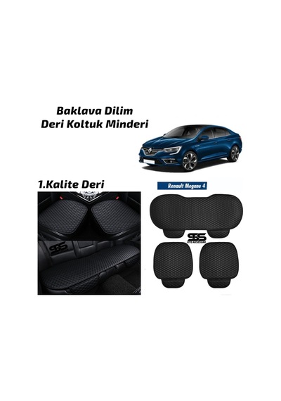 Renault Megane 4 Siyah Deri Oto Koltuk Minderi