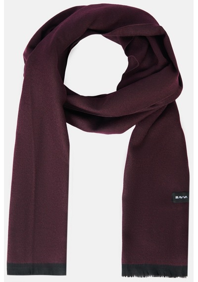 Avva Erkek Bordo Püsküllü Düz Şal B009401 Bordo