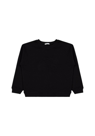 Civil Boys Ayı Nakışlı 10-13 Yaş Sweatshirt - Siyah