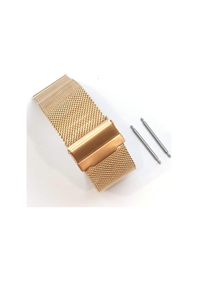 Hasır Kol Saat Kordonu Rose Çift Kilit 24 Mm (Ø1,90)