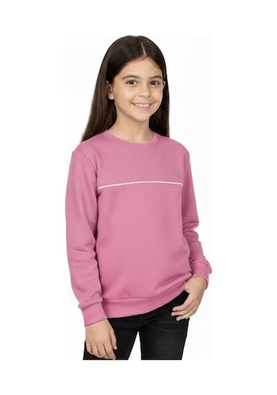 Kız Çocuk Taşlı Sweatshirt Bgl-st05268 Pembe