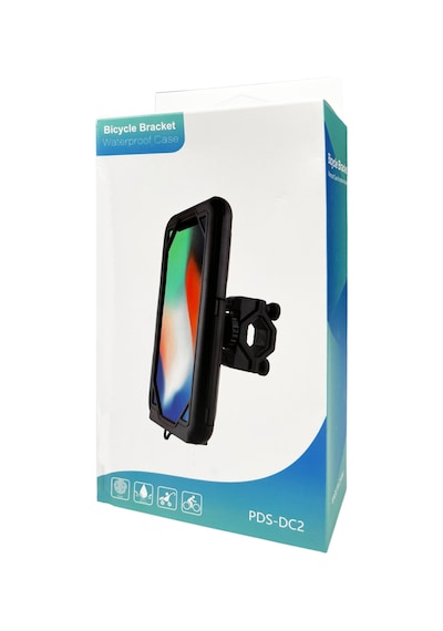 Teknonet Pds-dc2 Bisiklet-motosiklet 360 Dönerli Telefon Tutucu - Siyah Siyah