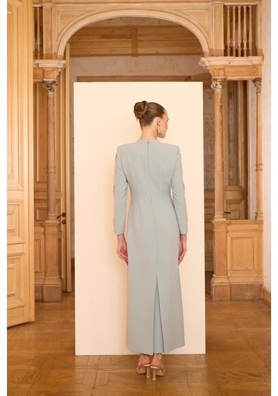 Senna Vanessa Dress Mint Yeşil