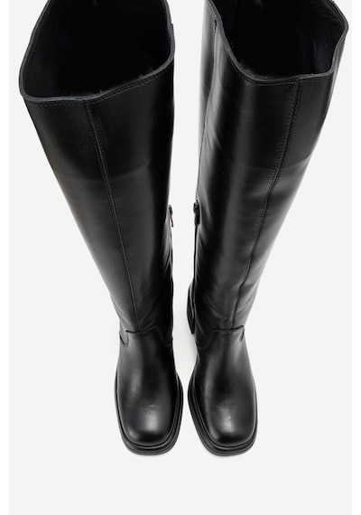 Luvishoes Luvi Shoes Fros Siyah Cilt Hakiki Deri Kadın Kalın Topuklu Çizme Siyah Luvishoes Luvi Shoes Fros Siyah Cilt Hakiki Deri Kadın Kalın Topuklu Çizme Siyah