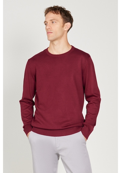 AC&Co / Altınyıldız Classics Erkek Bordo Standart Fit Normal Kesim Bisiklet Yaka Triko Kazak Bordo AC&Co / Altınyıldız Classics Erkek Bordo Standart Fit Normal Kesim Bisiklet Yaka Triko Kazak Bordo