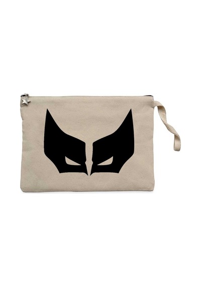 Wolverine Maske Krem Clutch Astarlı Cüzdan / El Çantası