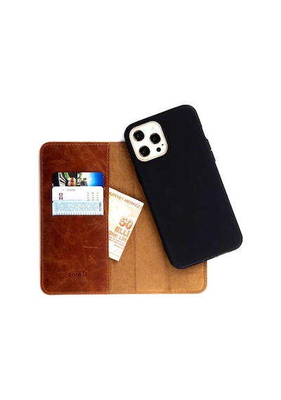 Apple Uyumlu iPhone 6 6S Kılıf Zore Hakiki Deri Multi Cüzdan Kılıf
