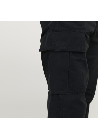 Jack & Jones Erkek Pamuklu Kargo Pantolon - Kane - 12258150 Siyah