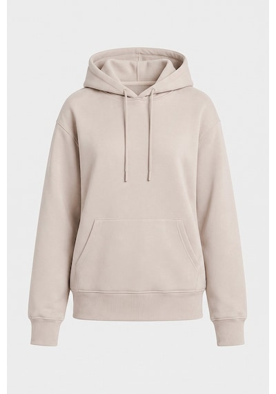 TOMMYLIFE Standart Kapüşonlu 3lü Paket Siyah-haki-bej Kadın Sweatshirt - 97321 Siyah - Açık Bej