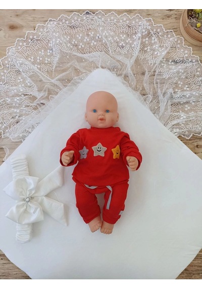 Yenidoğan Sahra My Prince Nakışlı Lüks Kundak Bebek Battaniyesi Ekru Çok Renkli