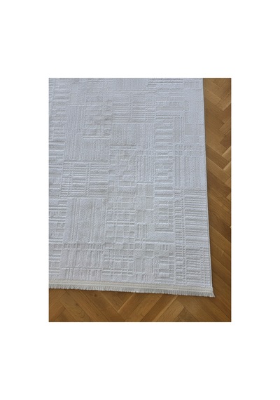 Badelya Home London 001 Krem Bambu Akrilik Yumuşak Modern Özel Kesim Salon Koridor Halısı 001-krem