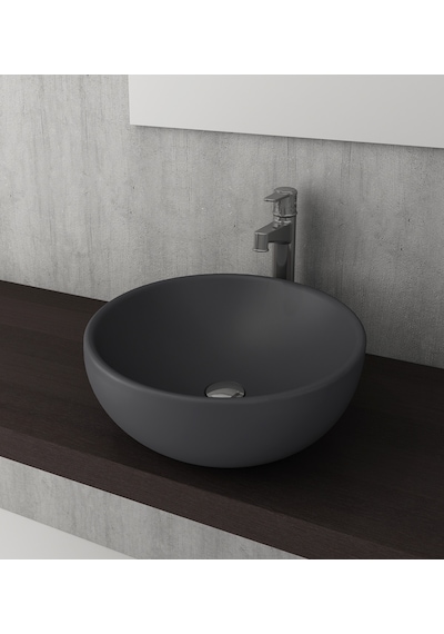 Bocchi Venezia 1119-020-0125 Çanak Lavabo Mat Antrasit 45 CM