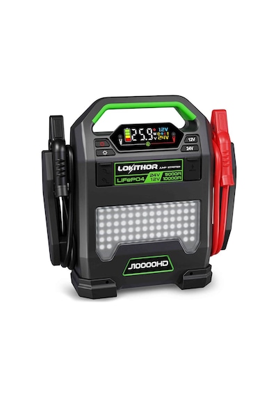 Lokithor J10000hd 12v/24v 10.000amp Lifepo4 Akıllı Akü Takviye + Powerbank + Led Lamba