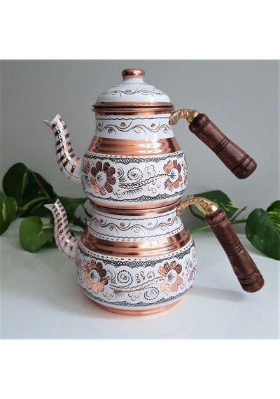 Middle Royal Bakır Çaydanlık 2,5 Lt Bakır