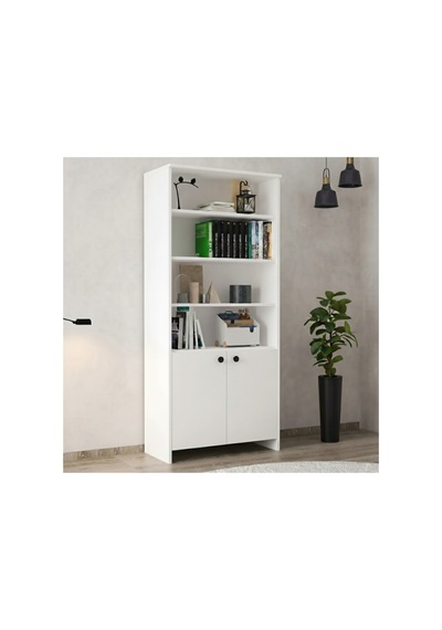6 Raflı 2 Kapaklı Beyaz Kitaplık Modern Ve Çok Amaçlı Açık Raflı Dolap 80x38x182 Cm Beyaz - 876392451 Beyaz 6 Raflı 2 Kapaklı Beyaz Kitaplık Modern Ve Çok Amaçlı Açık Raflı Dolap 80x38x182 Cm Beyaz - 876392451 Beyaz