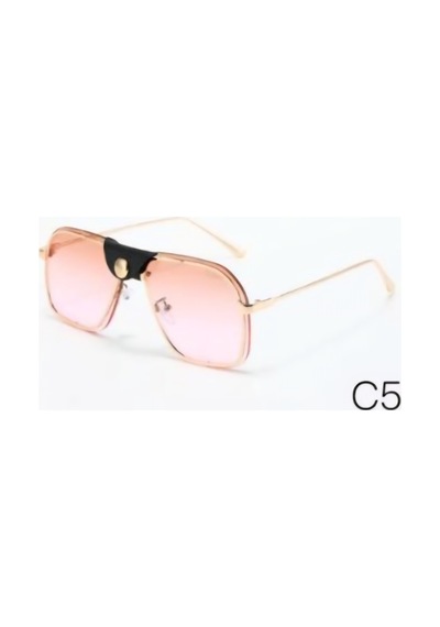 Erkek Uv-400 Korumalı Güneş Gözlüğü Pembe - 720847888 Altın