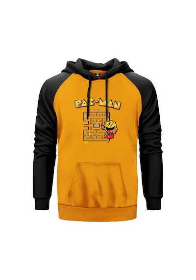 Pac-man Eighties Sarı Renk Reglan Kol Sweatshirt Sarı