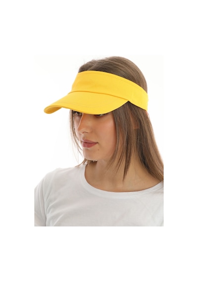 Uv Koruyuculu Unisex Siperlikli Sarı Şapka Sarı