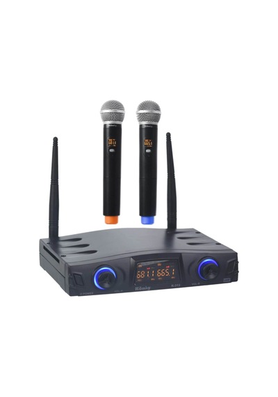 König K-312 E-E Uhf Çift Kanal 2'li El Mikrofonu