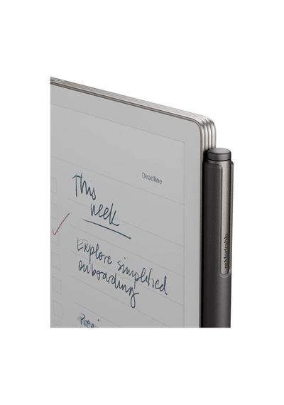 Remarkable Paper Pro Move + Marker Plus Kalem + Polimer Dokuma Gri Kılıf