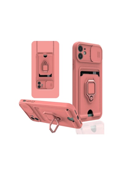 Apple Uyumlu iPhone 11 Kılıf Zore Pelit Kapak Pembe