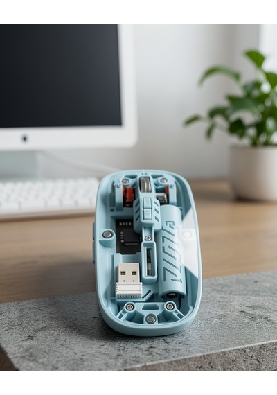 Kablosuz Mouse Bluetooth 5.2 Ve 2.4g Usb Çift Mod Uczzzm223mousemavi Belirtilmemiş