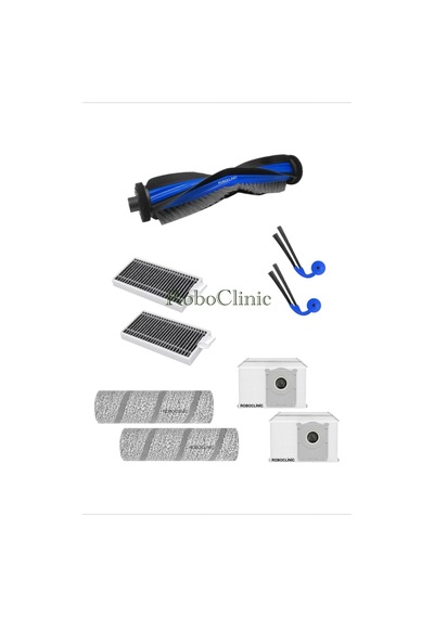 Ecovacs Deebot X11 Pro Omni Robot Süpürge Uyumlu Yedek Toz Torba, Fırça, Filtre, Rulo Mop -9 Parça