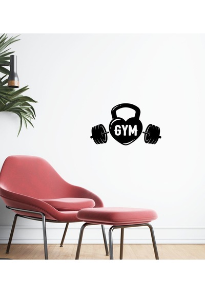 Bk Home Gym Tasarımlı Duvar Sticker-8