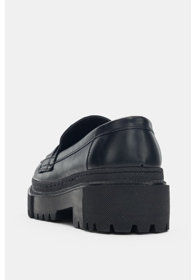 Darian Tokalı Bayan Loafer Ayakkabı- Siyah
