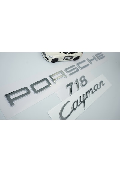 Dk Tuning Porsche Cayman 718 Bagaj 3m 3d Abs Yazı Logo Amblem Set
