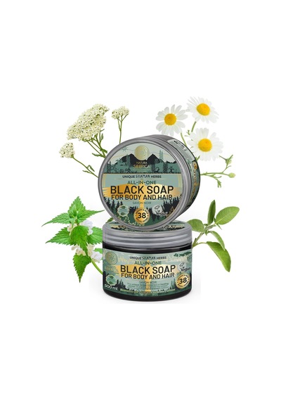 Geleneksel Siyah Sabun Vücut Ve Saç İçin Çok Amaçlı Doğal Bakım