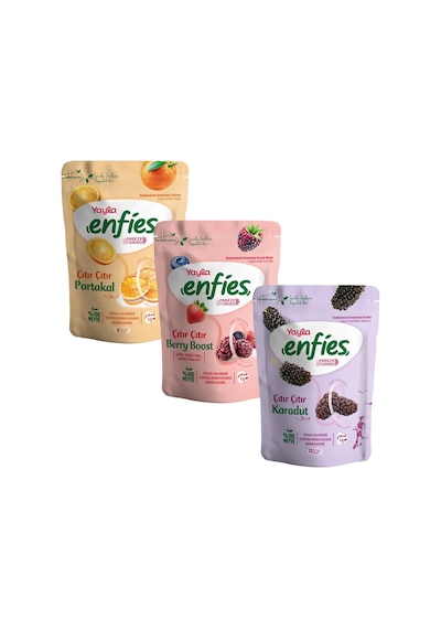 Yayla Enfies Dondurularak Kurutulmuş Meyve 3 Lü Karma Paket