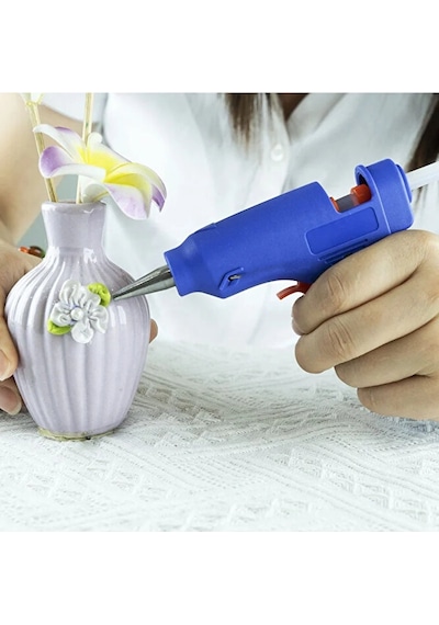 20 Watt Sıcak Silikon Tabancası Şeffaf Mum Yapıştırıcı Tabanca 10