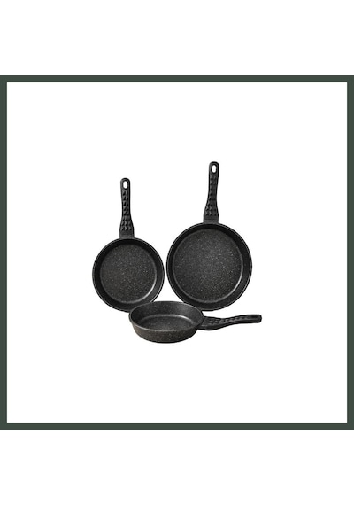 Bezos Redchef 20-24-28cm 3lu Dokum Tava Set Nhr Çok Renkli