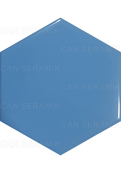 Can Seramik - 15x17 Cm. Altıgen Çini Karo N11.90