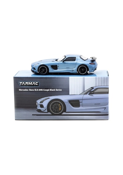 Tarmac Works 1/64 Mercedes-benz Sls Amg Coupé Black Series Matte Blue