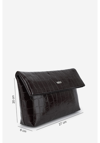 Valmenti Kadın Suni Deri Kahverengi Kroko Clutch Çanta 921 7484 Bn Cnt Sk26-27 Kahve Kroko