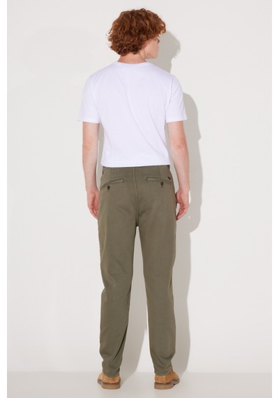 Lee Slim Fit Dar Kesim Normal Bel Haki Esnek Jogger Pantolon LM043002801 Haki