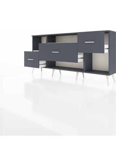 Arges Konsol 2 Raflı 3 Çekmeceli 176x30x83 Antrasit-aytaşı/antrasit Aytaşı/antrasit Arges Konsol 2 Raflı 3 Çekmeceli 176x30x83 Antrasit-aytaşı/antrasit Aytaşı/antrasit