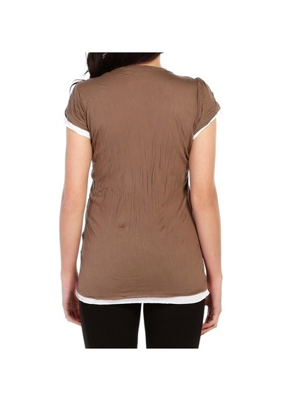 Bulalgiy Kadın Vizon Trend T-Shirt - Bga142192