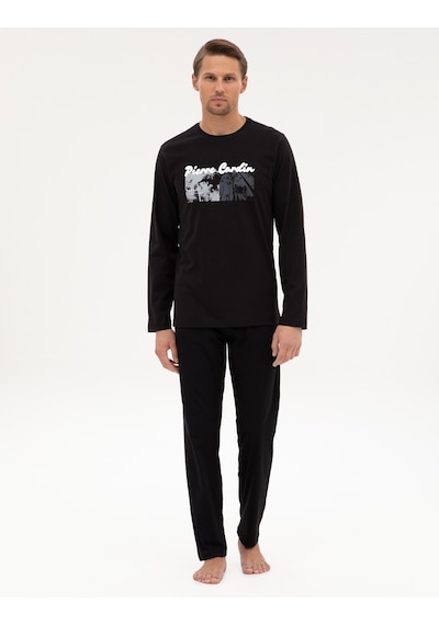 Pierre Cardin Erkek Siyah Pijama Takım 50322631-001 Siyah