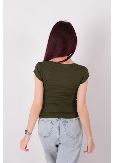Busem S0016476 Kadın Bluz Haki