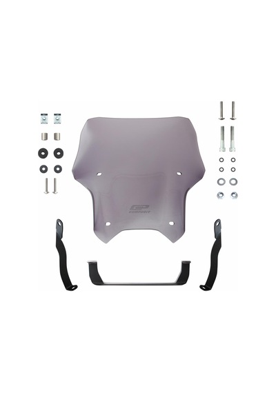 GP Kompozit CF Moto 250 NK 2018-2022 Uyumlu Spor Ön Cam Füme 33 cm